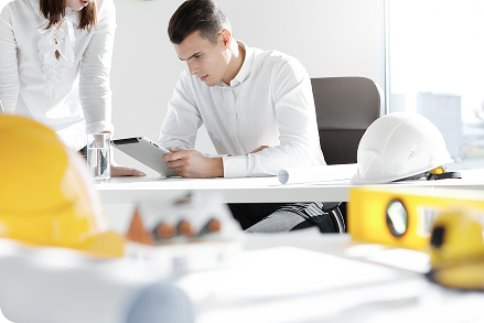 two-engineers-designers-working-construction-project 1